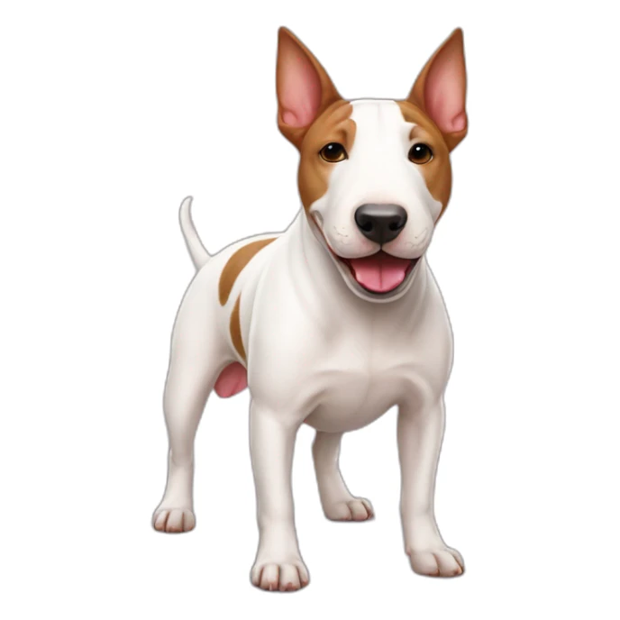 Bull terrier in love sticker