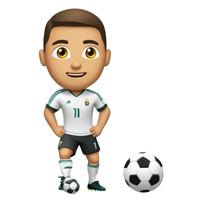 Ronaldo play football with isowspeed sticker