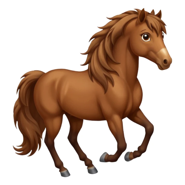 a portrait of a wild horse sticker