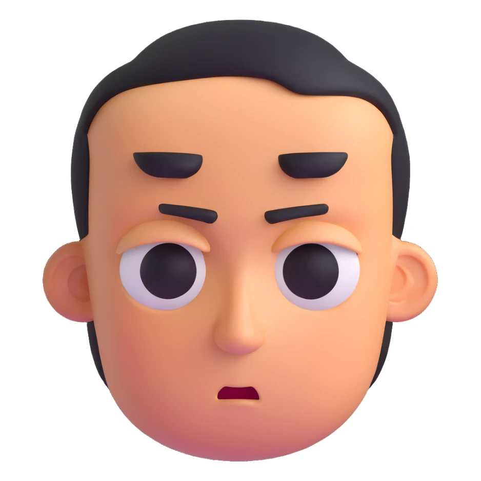 face with shifty eyes, looking suspicious sticker