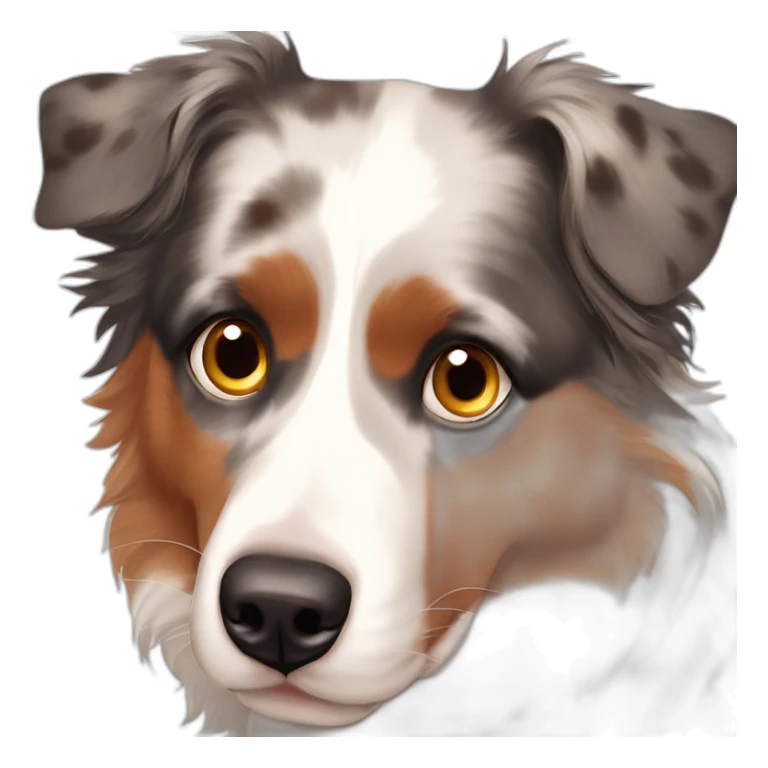 Red merle Australian shepherd heterochromia sticker