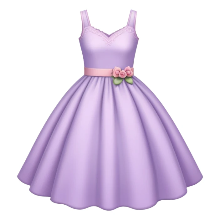 very light lavender rosy dress sticker