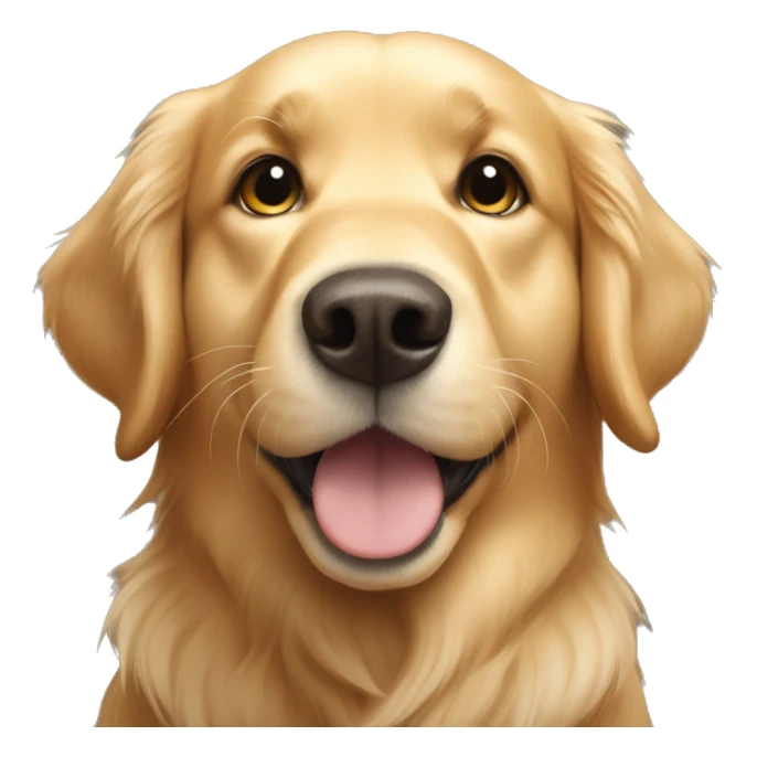 golden retriever asking for belly rubs sticker