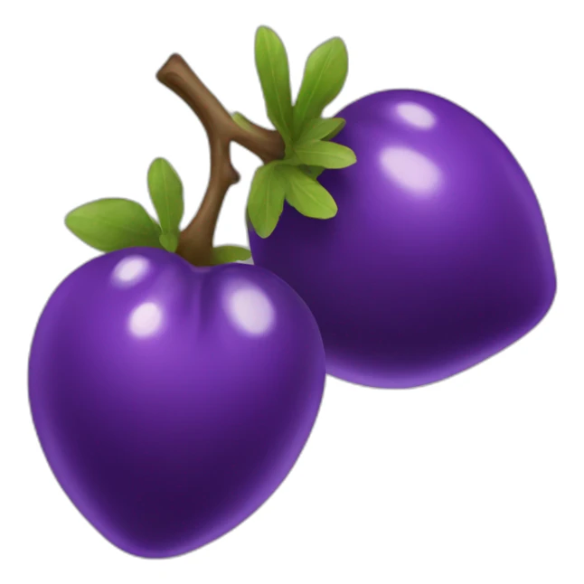 purple berry sticker
