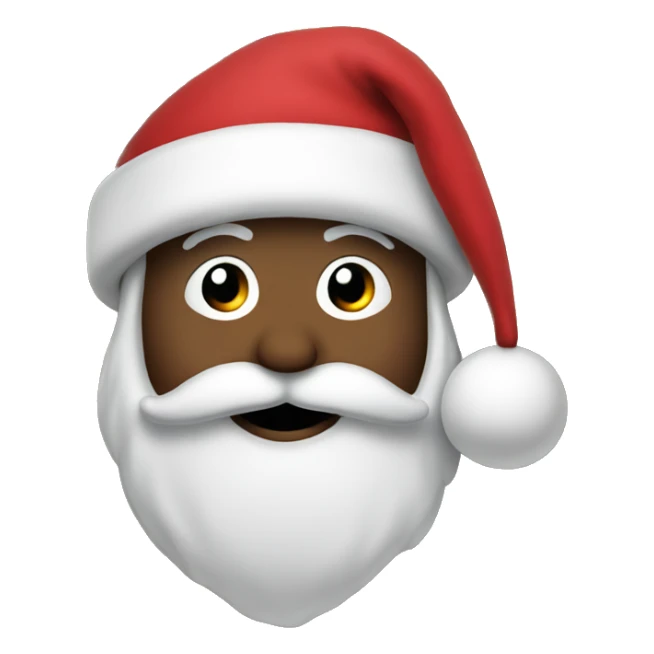 Santa on a tree sticker