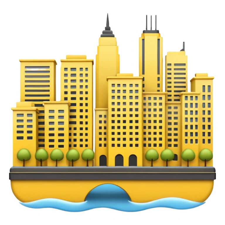  city emoji png sticker