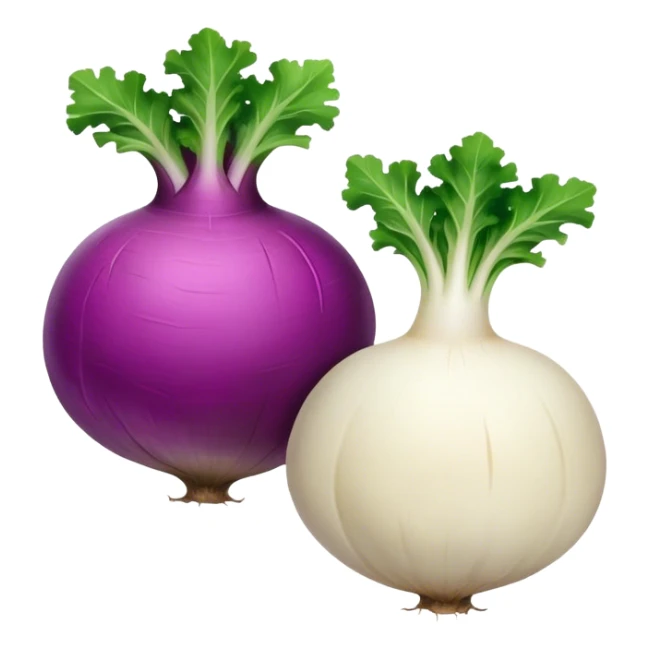 faceless purple on top and white on the bottom turnip sticker