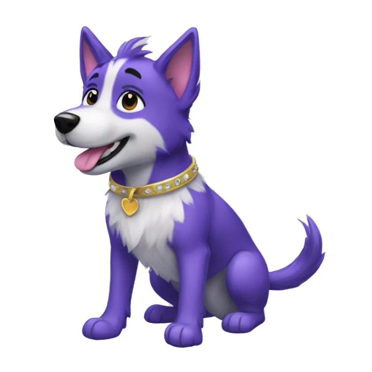 scenecore sparkle dog furry happy sticker