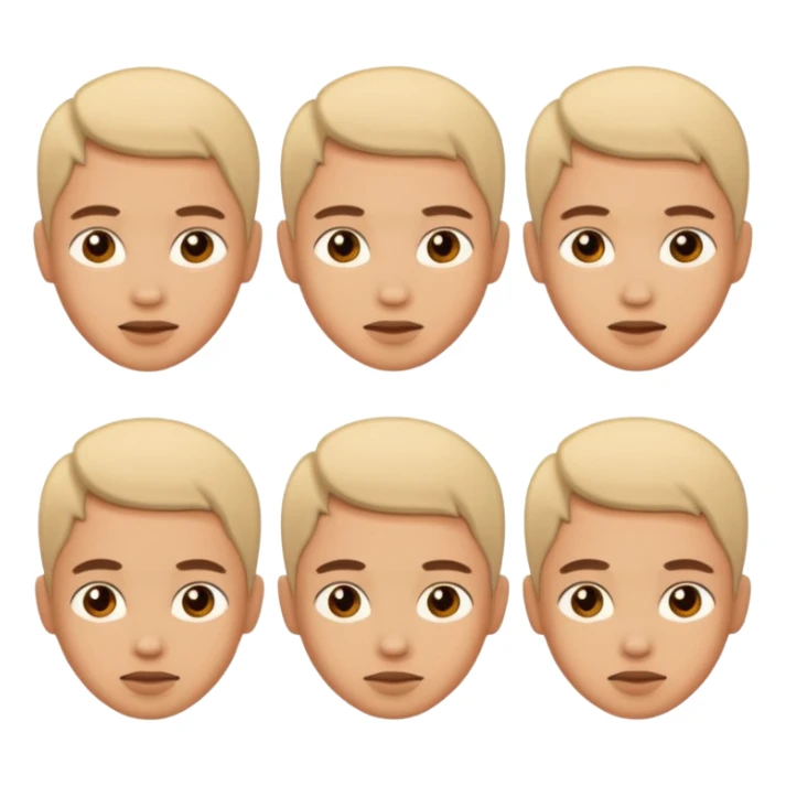 This emoji but 3d, in diferent perspective: 👤 sticker