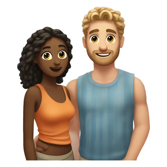 Me and my boyfriend in a greek island  sticker