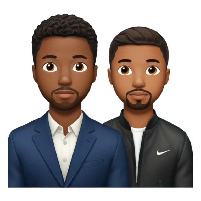 Chadwick boseman and Michael b Jordan together sticker