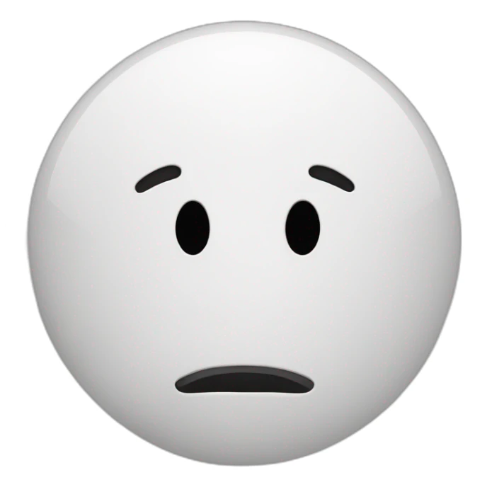 smiley triste qui verse une larme en noir et blanc sticker