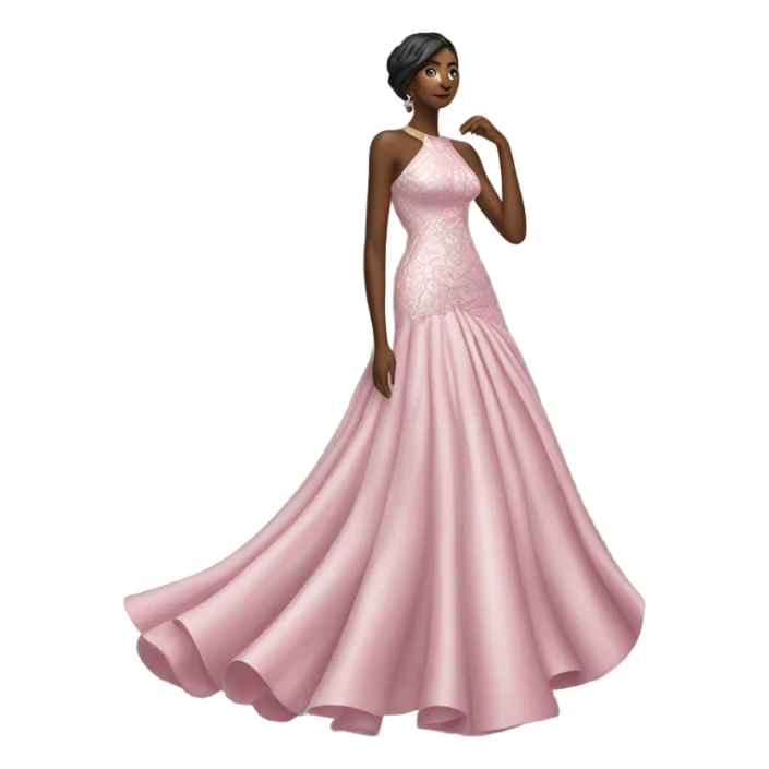 Hyper Realistic detailed luxury dress sticker