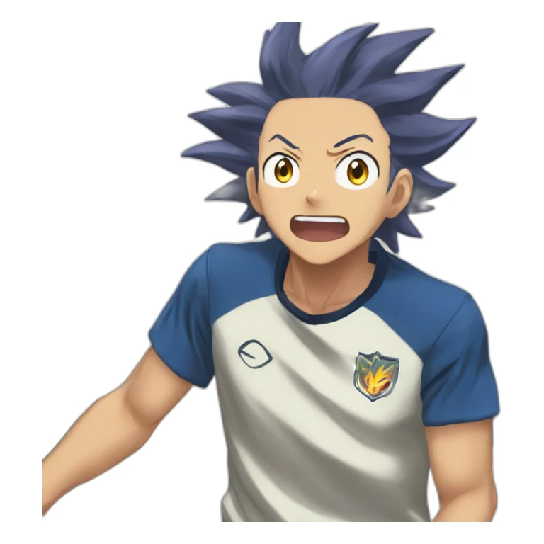 axel blaze inazuma eleven shocked sticker