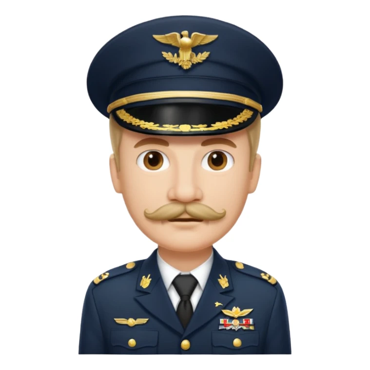 historical figure with a mustache and military uniform sticker