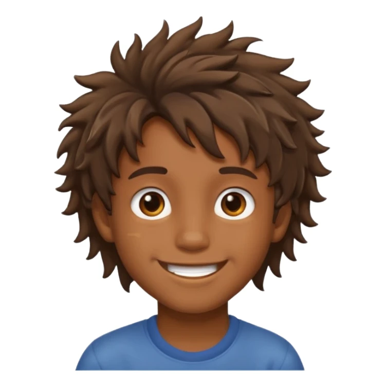 quero um emoji de um menino com pele de sumb sticker