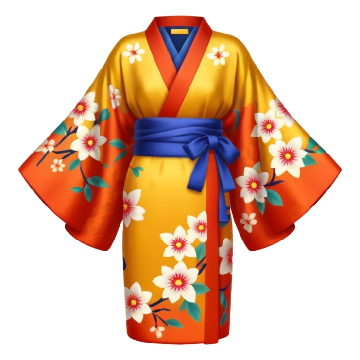 Kimono with no human just the dress sticker