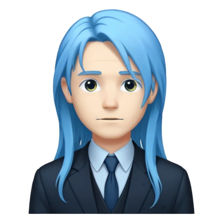 ethereal-pastel-transparent-translucent-gorgeous-spectral-dark-greyish-blue-whitish-gloomy-man-with-blue-long-hair-with-a-beautiful-black-suit sticker