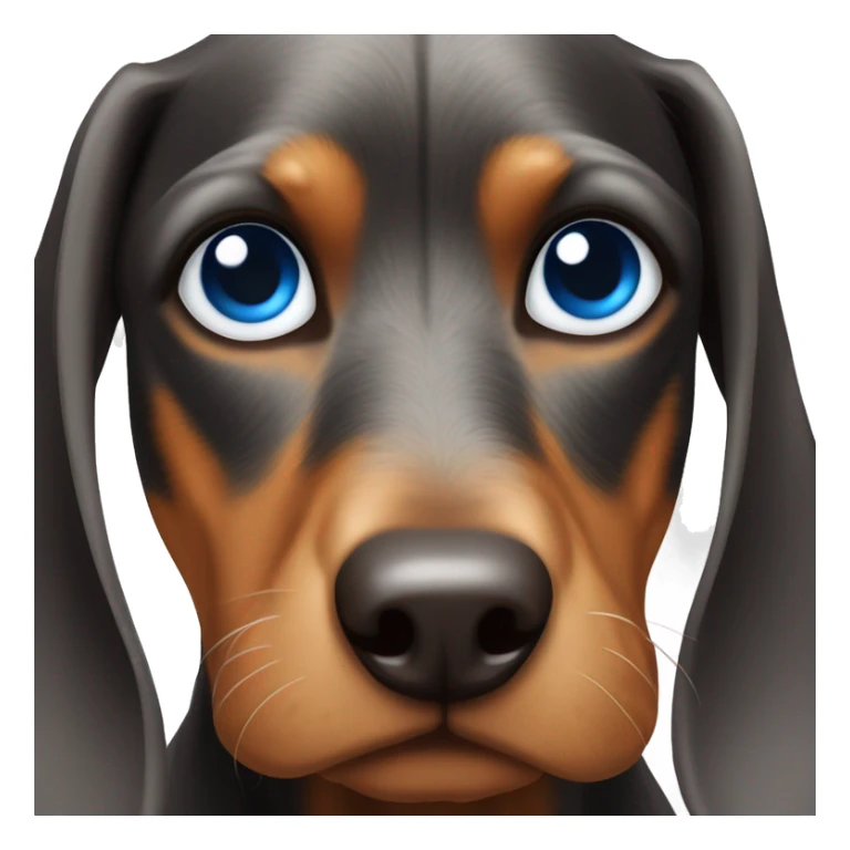 teckel arlequin with blue eyes sticker