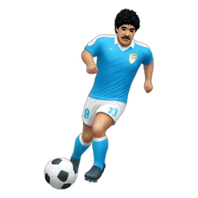 Maradona maglia napoli sticker