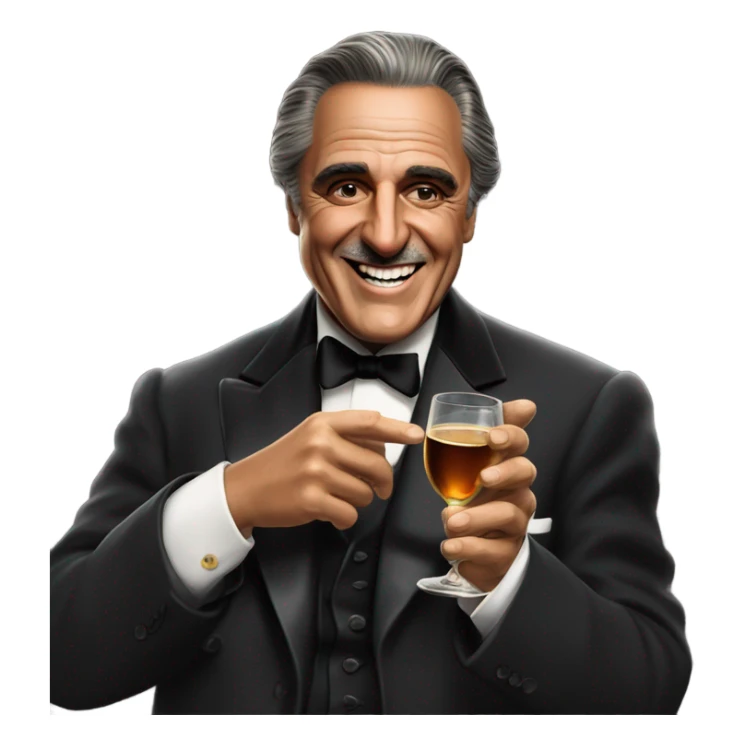 The godfather  says happy birthday Uncle Brucie sticker