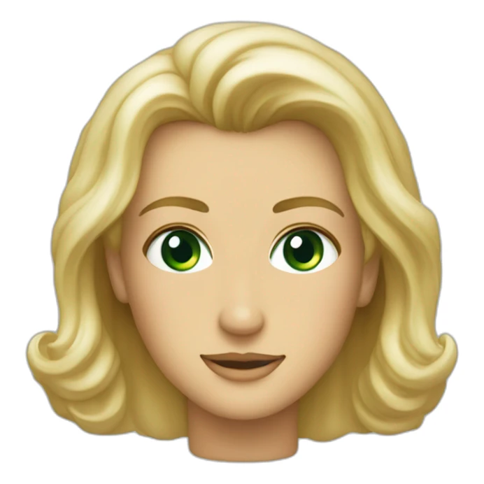 Mel gibson and a blond square cut woman with green eyes sticker