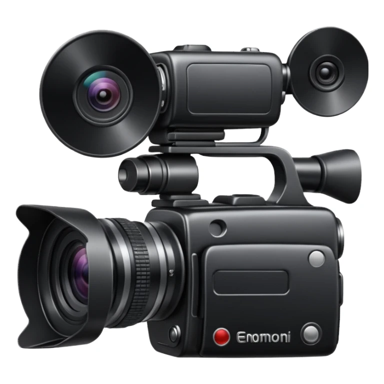 Video camera with elements 1-2 of others emoji sticker
