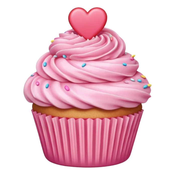 can you make a pink emoji that is aesthetically pleasing, and make it in for of a food or drink sticker
