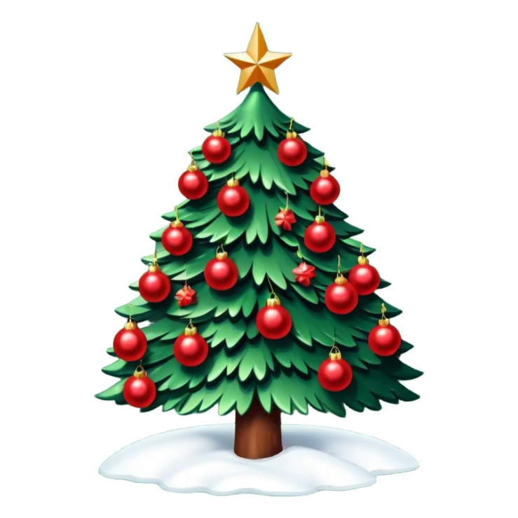 Sapin de Noël avec de la neige  sticker