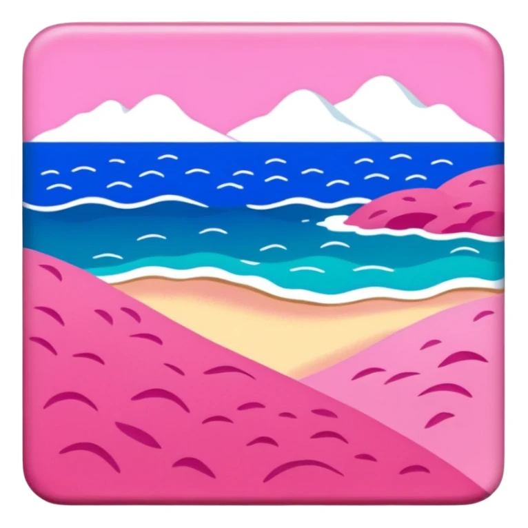 Matisse slop style pink SPAM art landscape sticker