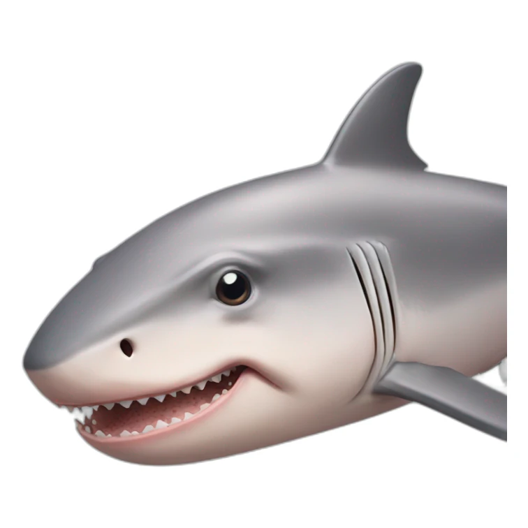 Shark site head of pig sticker