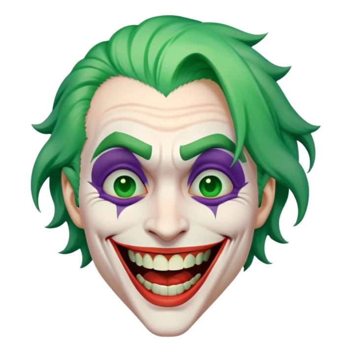 the joker laughing with tears sticker