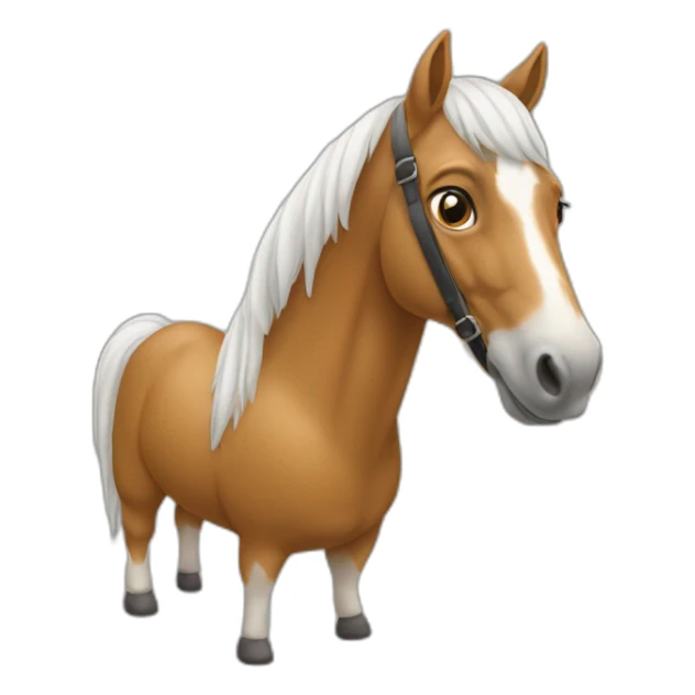 un cheval qui est sur un canapé sticker