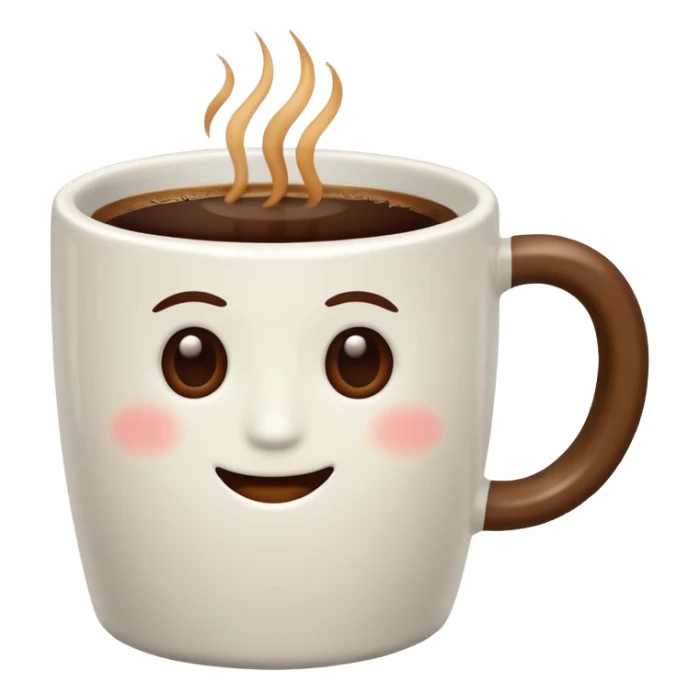 Cup of coffee white in a bottle white sticker