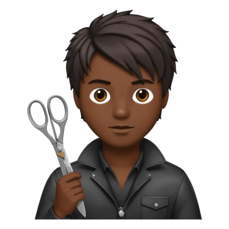 male hairdresser sticker