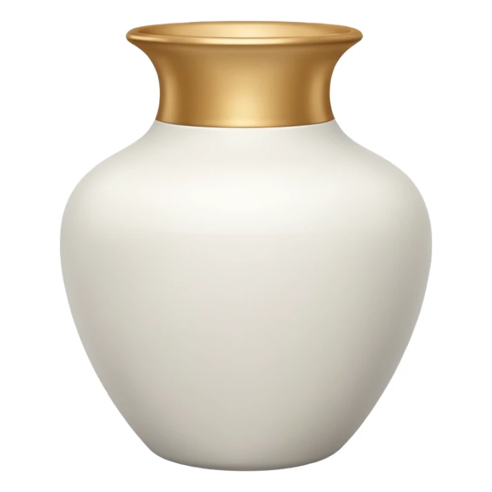 vaso branco sem flores sticker