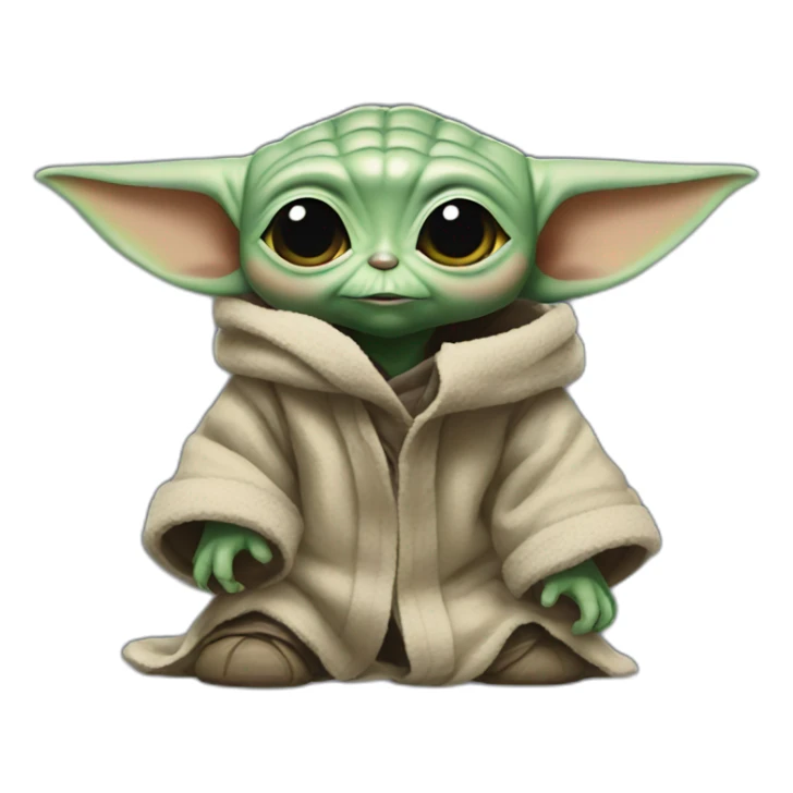 Baby yoda who plays the playstation sticker