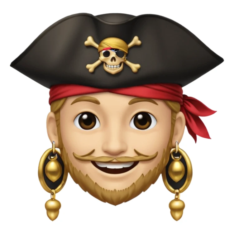 Seton hall emoji with the pirate  sticker