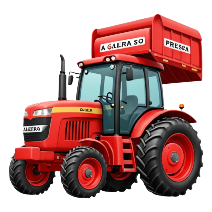 Um trator com o nome: ELITE alegretense a galera é pressão  sticker