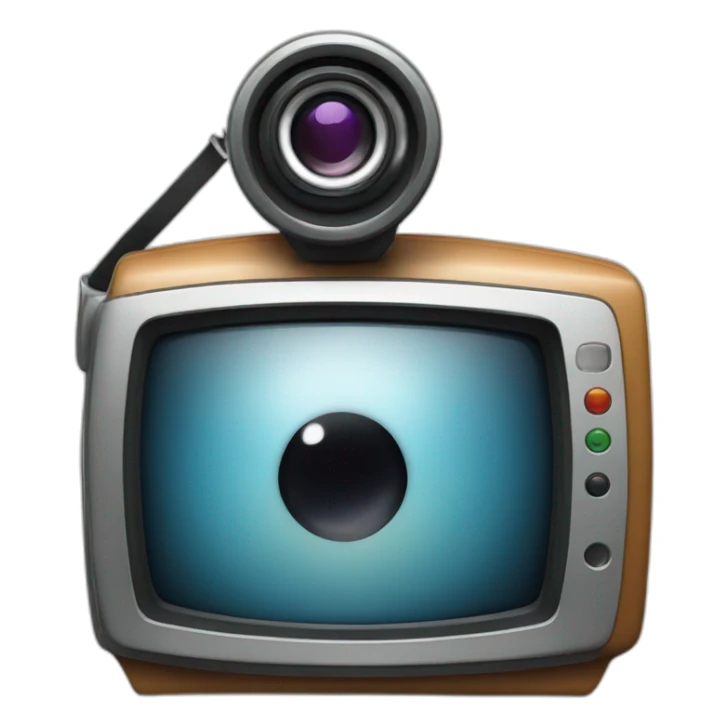 television phone camera sticker