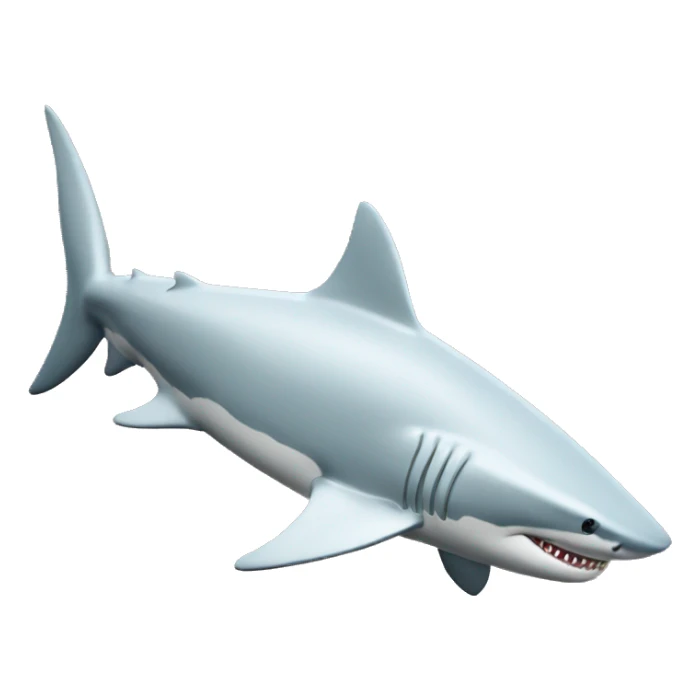 create a shark with a clipboard in your hand sticker
