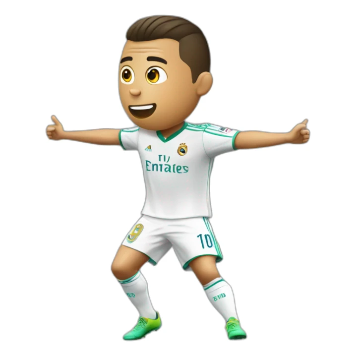 Ronaldo qui fait un dab sticker