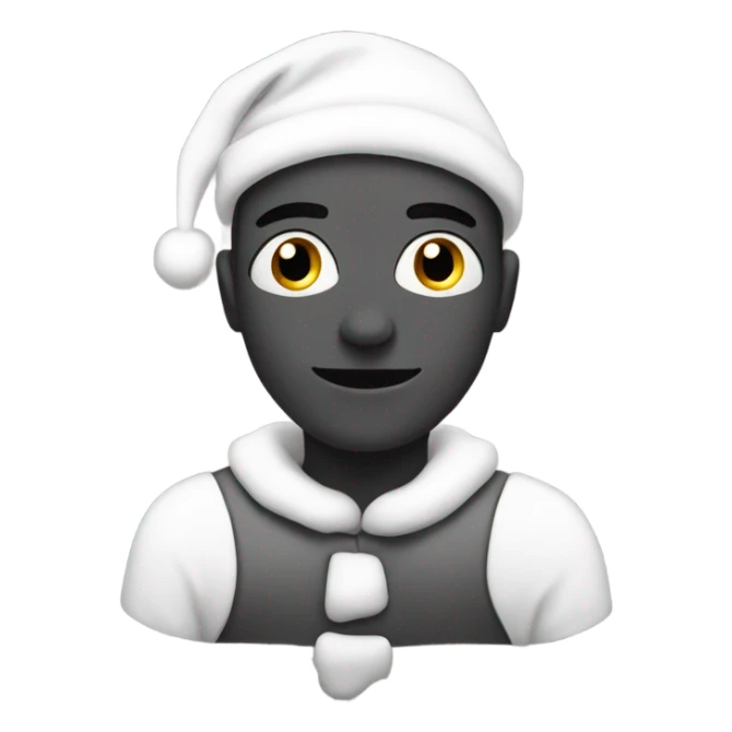 Black and white Christmas  sticker