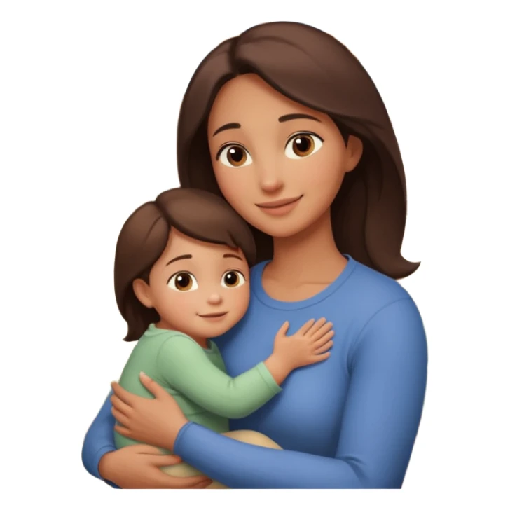 A loving mother holding her young child in her arms, warm natural light coming through a window, soft smile, emotional connection, candid moment, realistic photography, shallow depth of field, high resolution, warm tones
 sticker