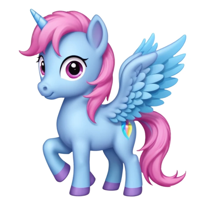 a littly pony with wings emoji sticker
