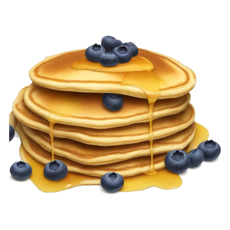 a stack of pancakes with blueberries on top sticker