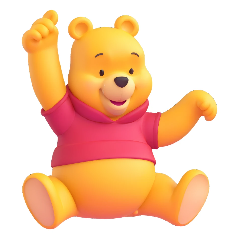 Winnie the Pooh character sticker
