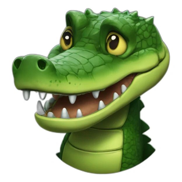 fnaf related animatronic alligator as a coin sticker