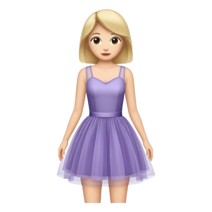 woman tulle dress wearing sticker