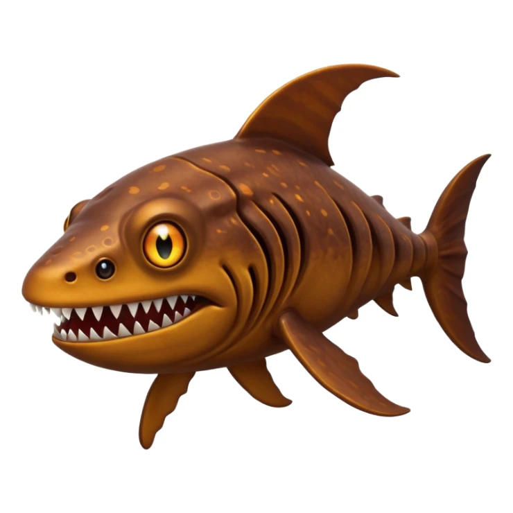 Scary brown African sea creature  sticker